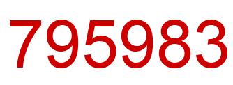 Number 795983 red image