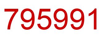 Number 795991 red image