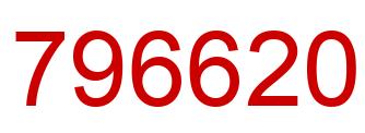Number 796620 red image