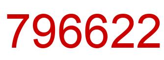 Number 796622 red image
