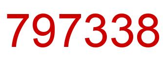 Number 797338 red image