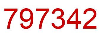 Number 797342 red image