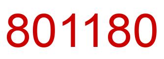 Número 801180 imagen rojo