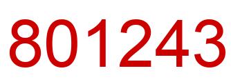 Número 801243 imagen rojo