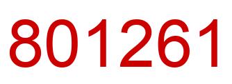 Número 801261 imagen rojo