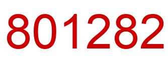 Number 801282 red image