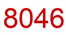 Número 8046 imagen rojo
