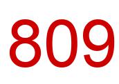 Number 809 red image