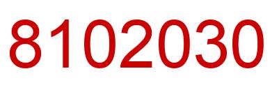 Number 8102030 red image