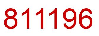 Número 811196 imagen rojo