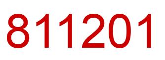 Número 811201 imagen rojo