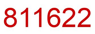Number 811622 red image