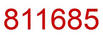 Número 811685 imagen rojo