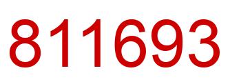 Número 811693 imagen rojo