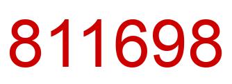 Número 811698 imagen rojo