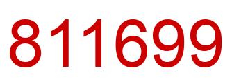 Number 811699 red image