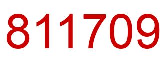Number 811709 red image