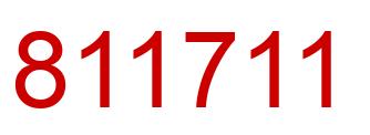Número 811711 imagen rojo