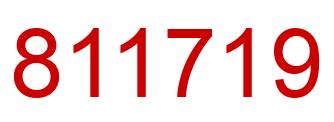 Número 811719 imagen rojo