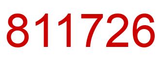 Número 811726 imagen rojo