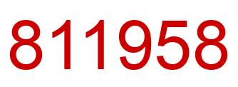 Número 811958 imagen rojo