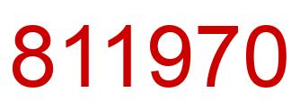 Número 811970 imagen rojo