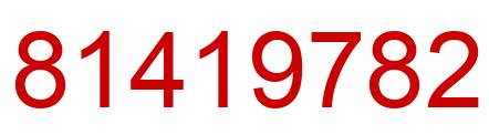 Number 81419782 red image