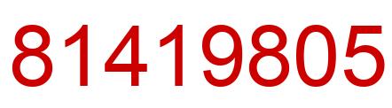 Número 81419805 imagen rojo