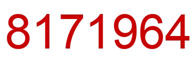 Number 8171964 red image