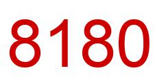 Número 8180 imagen rojo