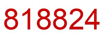 Number 818824 red image
