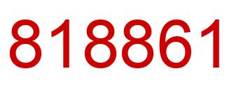 Number 818861 red image