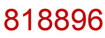 Number 818896 red image