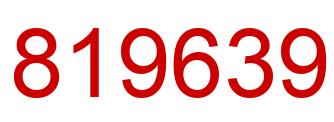 Número 819639 imagen rojo