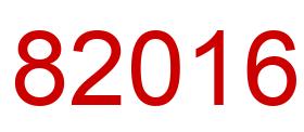 Número 82016 imagen rojo