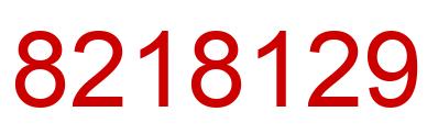 Number 8218129 red image