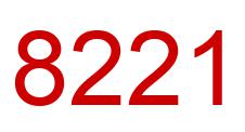 Number 8221 red image