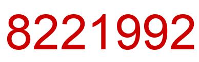Número 8221992 imagen rojo