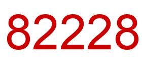 Número 82228 imagen rojo