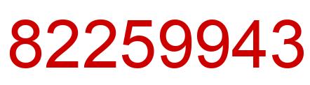 Número 82259943 imagen rojo