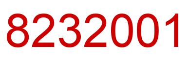 Número 8232001 imagen rojo