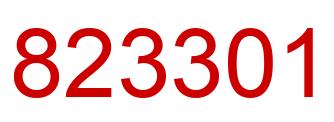 Número 823301 imagen rojo