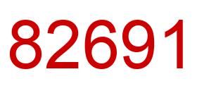 Number 82691 red image