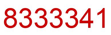 Número 8333341 imagen rojo