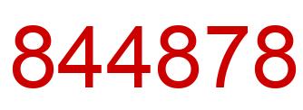 Número 844878 imagen rojo