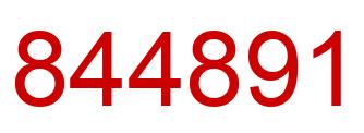 Número 844891 imagen rojo