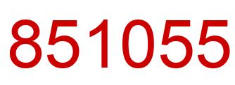 Número 851055 imagen rojo