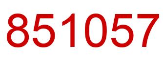 Número 851057 imagen rojo