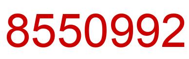 Number 8550992 red image