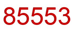 Number 85553 red image